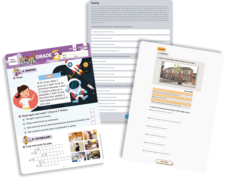 Sample homework materials